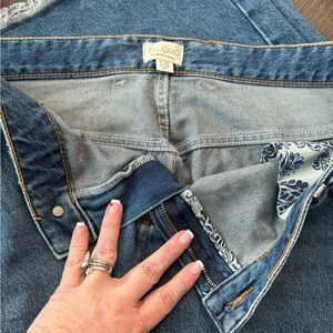 Pilcro Women's Blue Jean Skirt plus size-Anthropologie